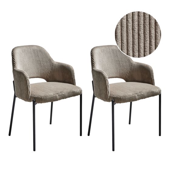 Ruokatuolisetti 2 kpl RATON vakosametti Ruskeanharmaa