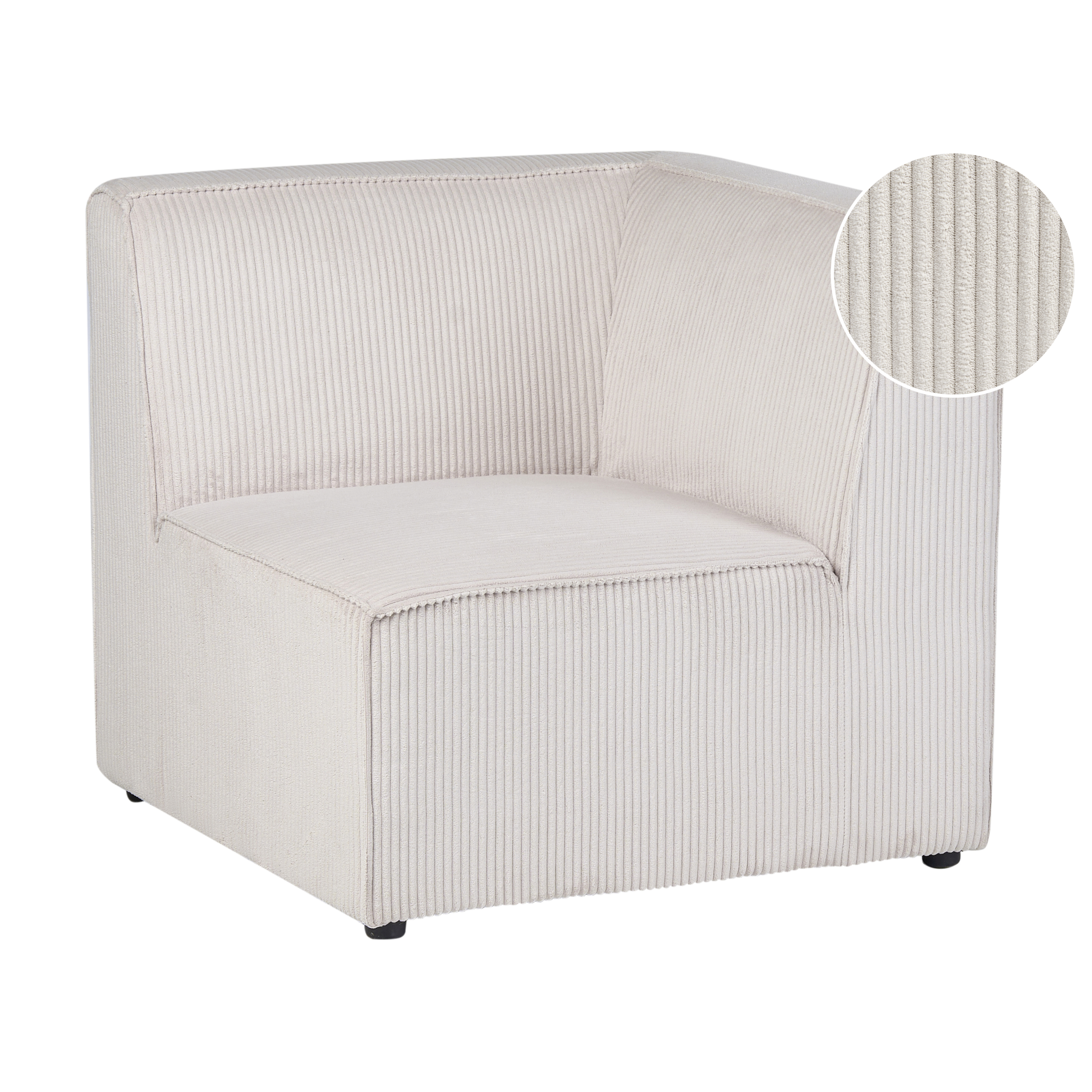 Kulmamoduuli LEMVIG Vakosametti Beige Oikea