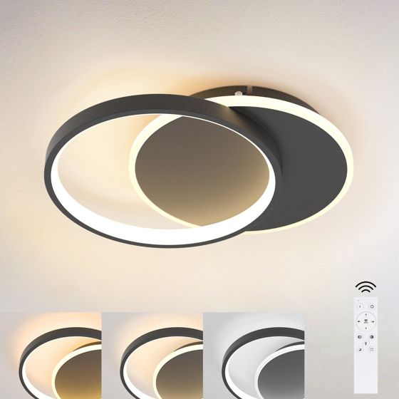 NETTLIFE LED - kattovalaisin olohuoneeseen, himmennettävä, moderni kattovalaisin kaukosäätimellä eteiseen