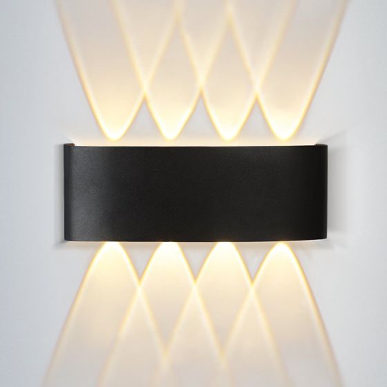 NETTLIFE LED - seinävalaisin sisäkäyttöön: 1 kpl:n pakkaus, musta ulkoseinävalaisin ylös ja alas, 7 W, IP65