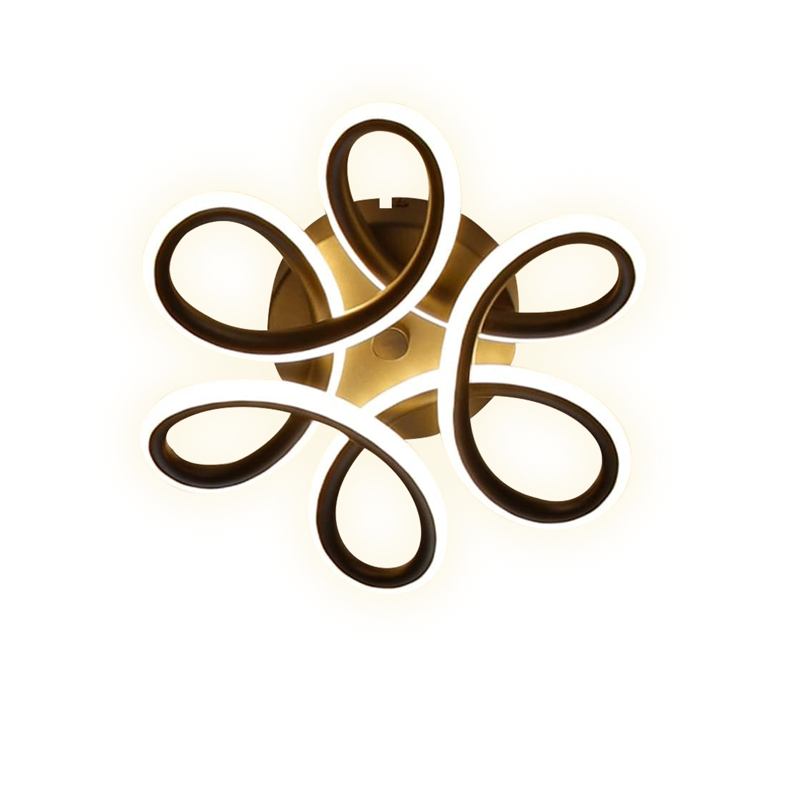 NETTLIFE LED - kattovalaisin, musta 17W, 3000K moderni, eteisen lamppu, lämmin valkoinen, geometrinen Kuvio, metalli eteiseen, sisäänkäyntiin