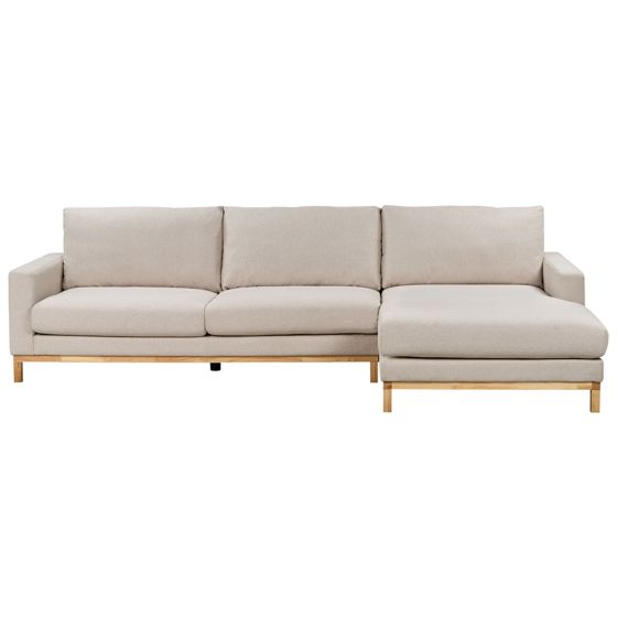 Kulmasohva 4-istuttava SIGGARD kangas Beige Vasen