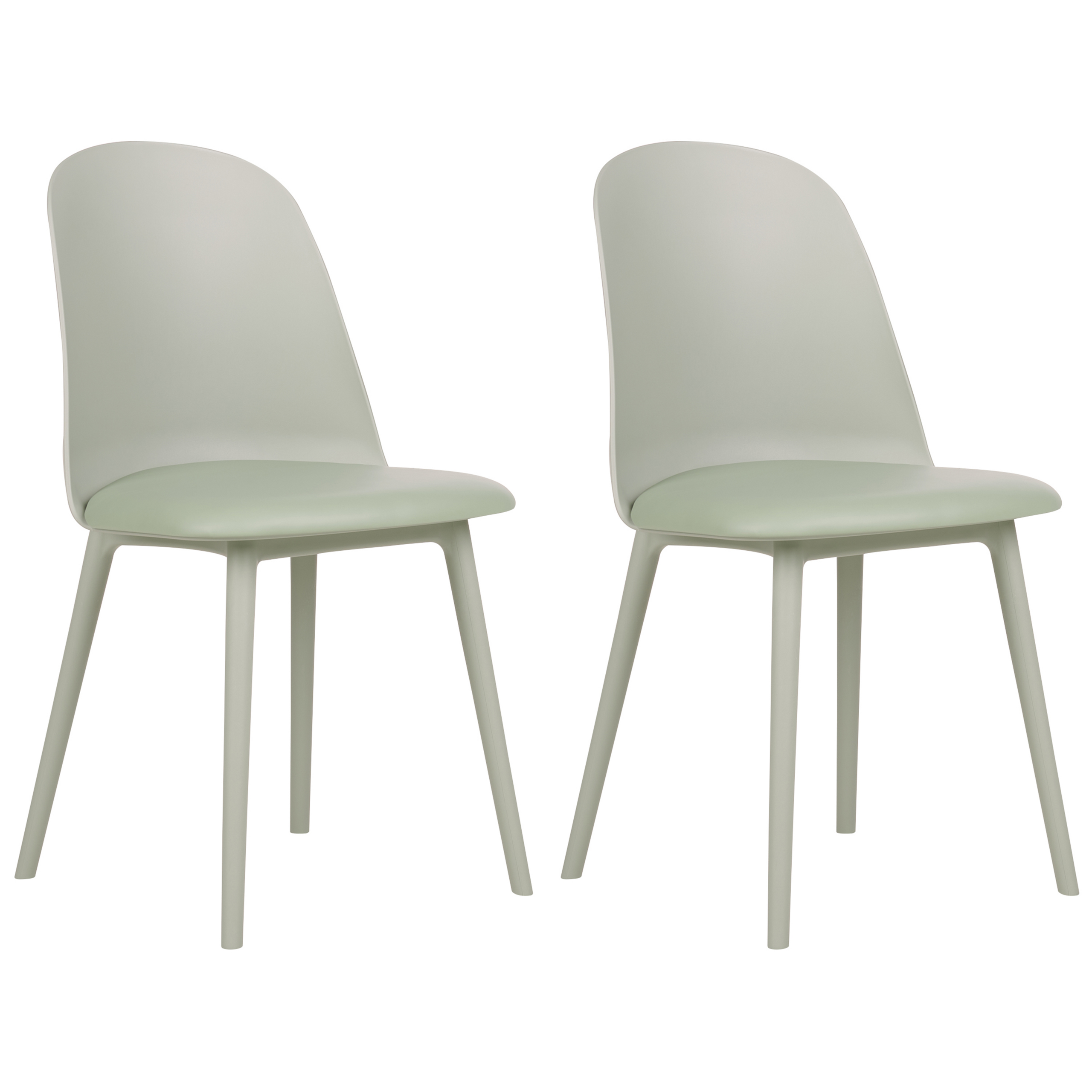 Ruokatuolisetti 2 kpl FOMBY Vaaleanvihreä