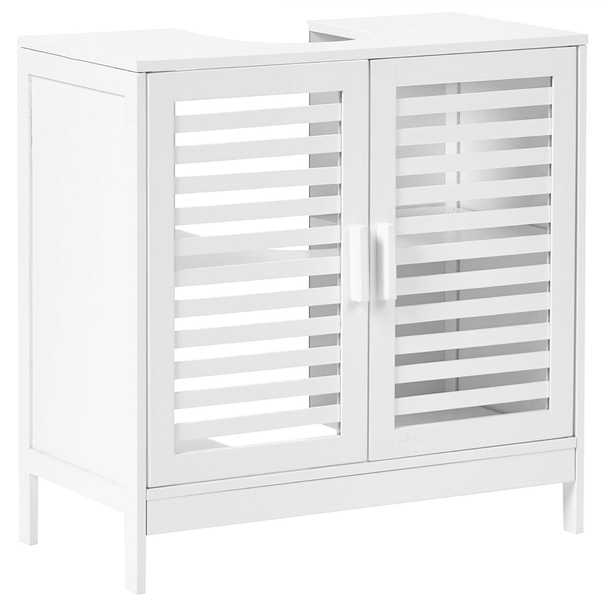 Allaskaappi MISSOULA 60 cm Bambu Valkoinen