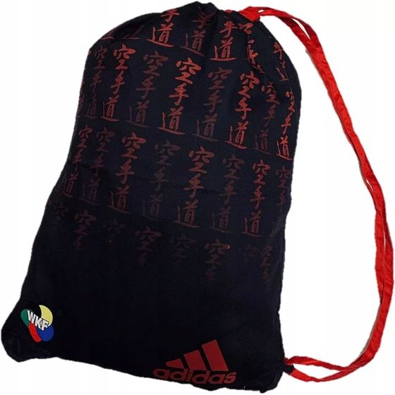 Adidas backpack WKF Hyväksytty satiinireppu musta/punainen 60x40 Y4443