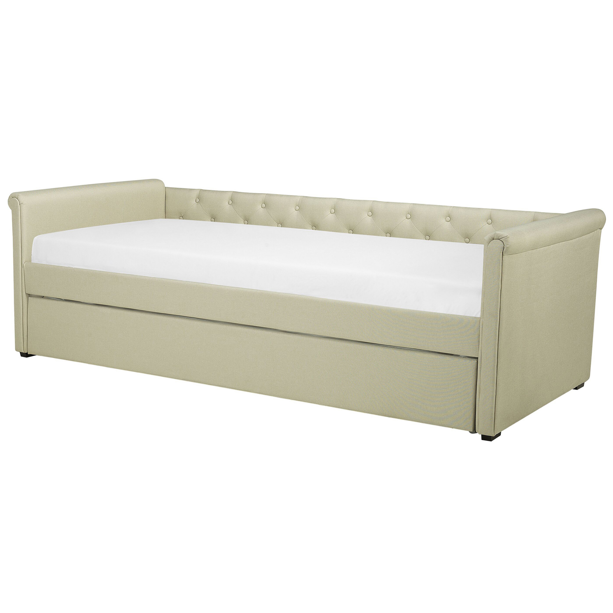 Sänky lisävuoteella Kangas LIBOURNE 80 x 200 cm Beige