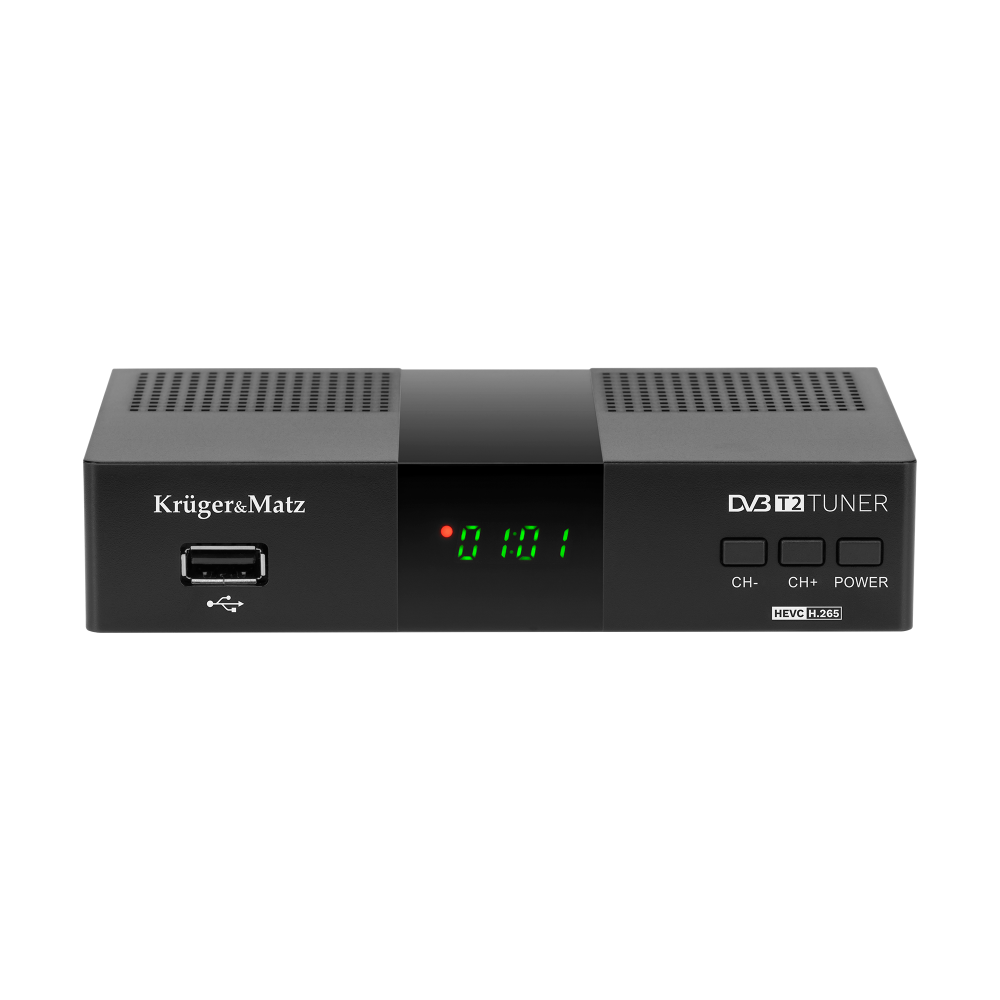 DVB-T2 H.265 HEVC-viritin Kruger&Matz HDMI SCART PVR EPG USB-dekooderi