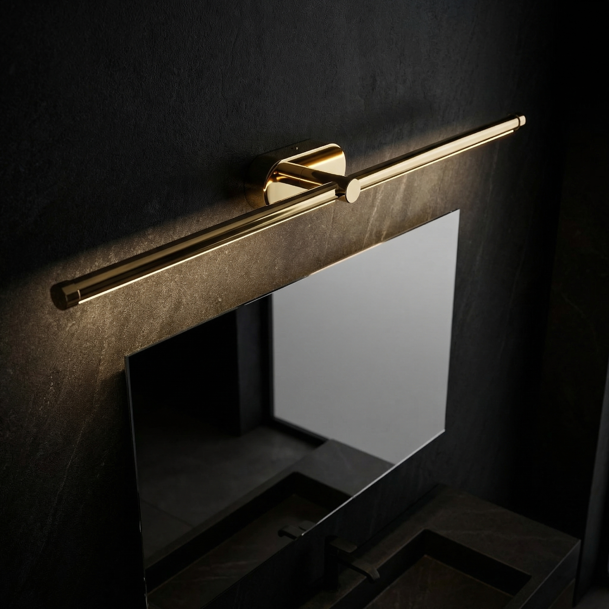 TOOLIGHT seinävalaisin APP1891-1W 80 cm Kulta, 80x7, 5x5cm