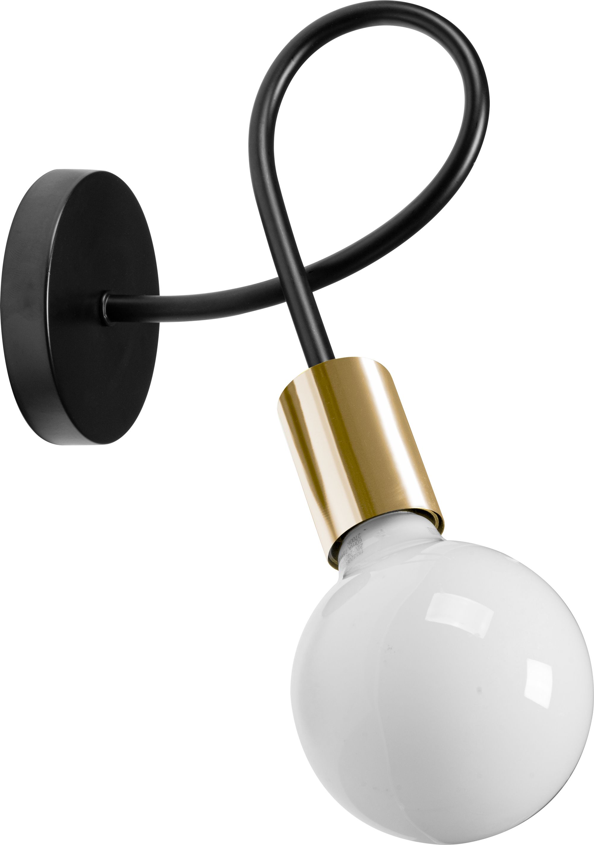 TOOLIGHT seinävalaisin APP516-1W PARADISE musta, 19,5x15,5x19,5cm