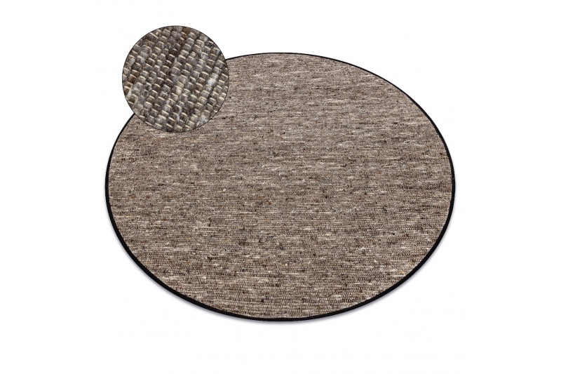 NEPAL 2100 ympyrä stone, harmaa matto - villainen, kaksipuolinen pyöreä 160 cm