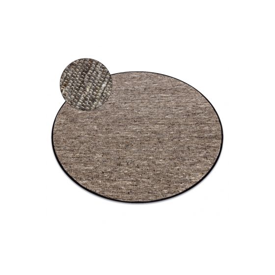 NEPAL 2100 ympyrä stone, harmaa matto - villainen, kaksipuolinen pyöreä 160 cm