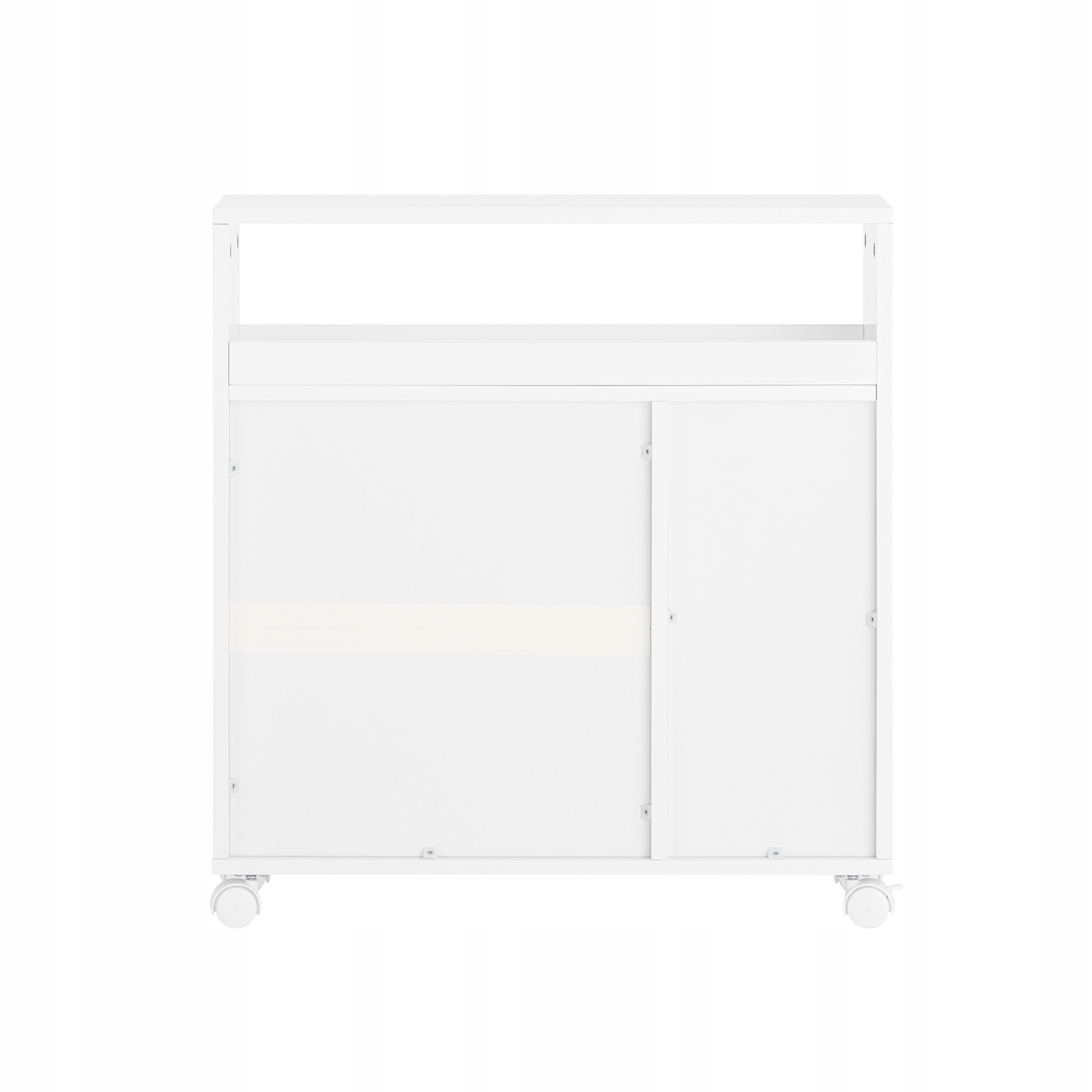 SoBuy WC-kaappi BZR119-W luonnonrauta-kaappi liukuovilla