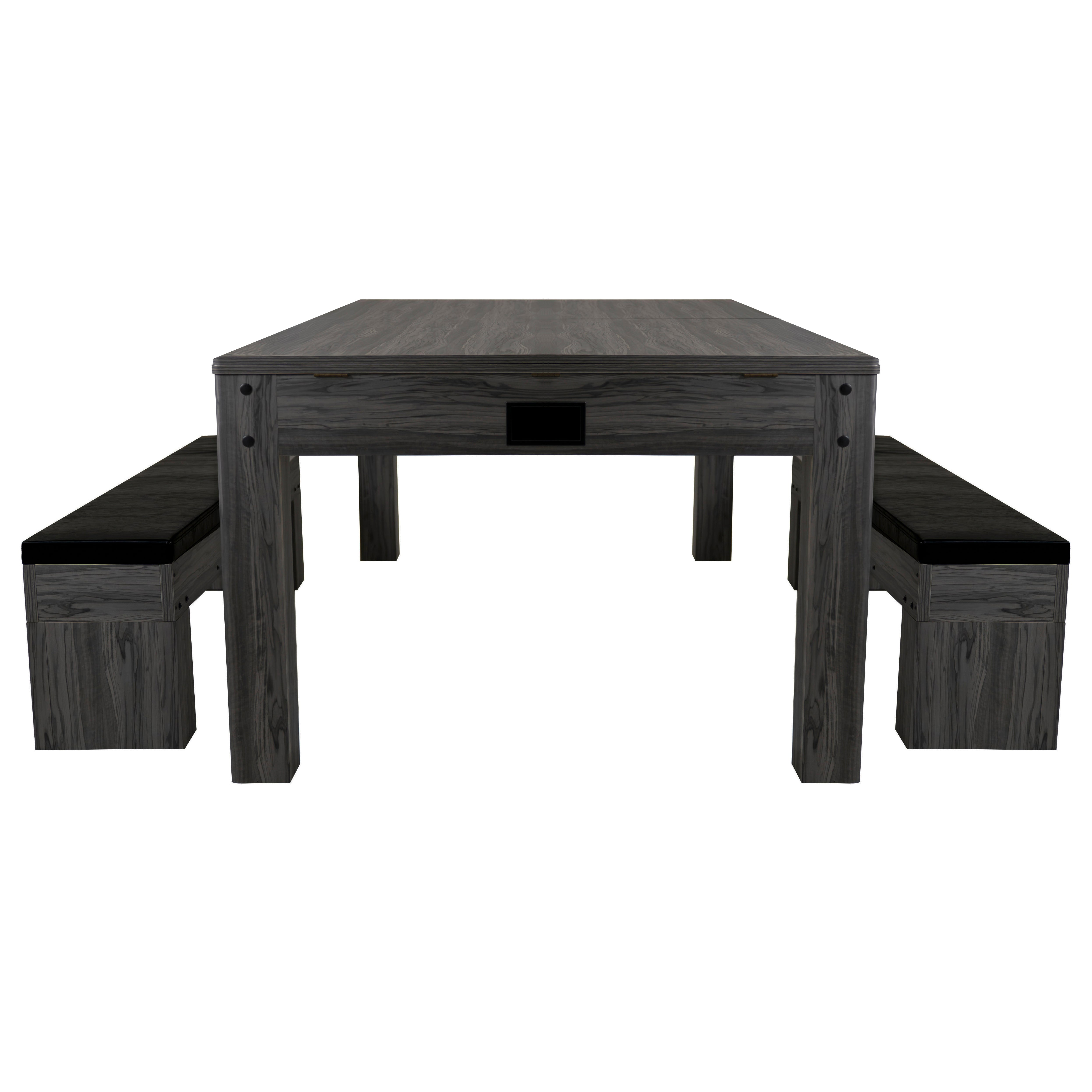 7-in-1 Pelipöytä ja säilytyspenkit x 2 - Harmaa