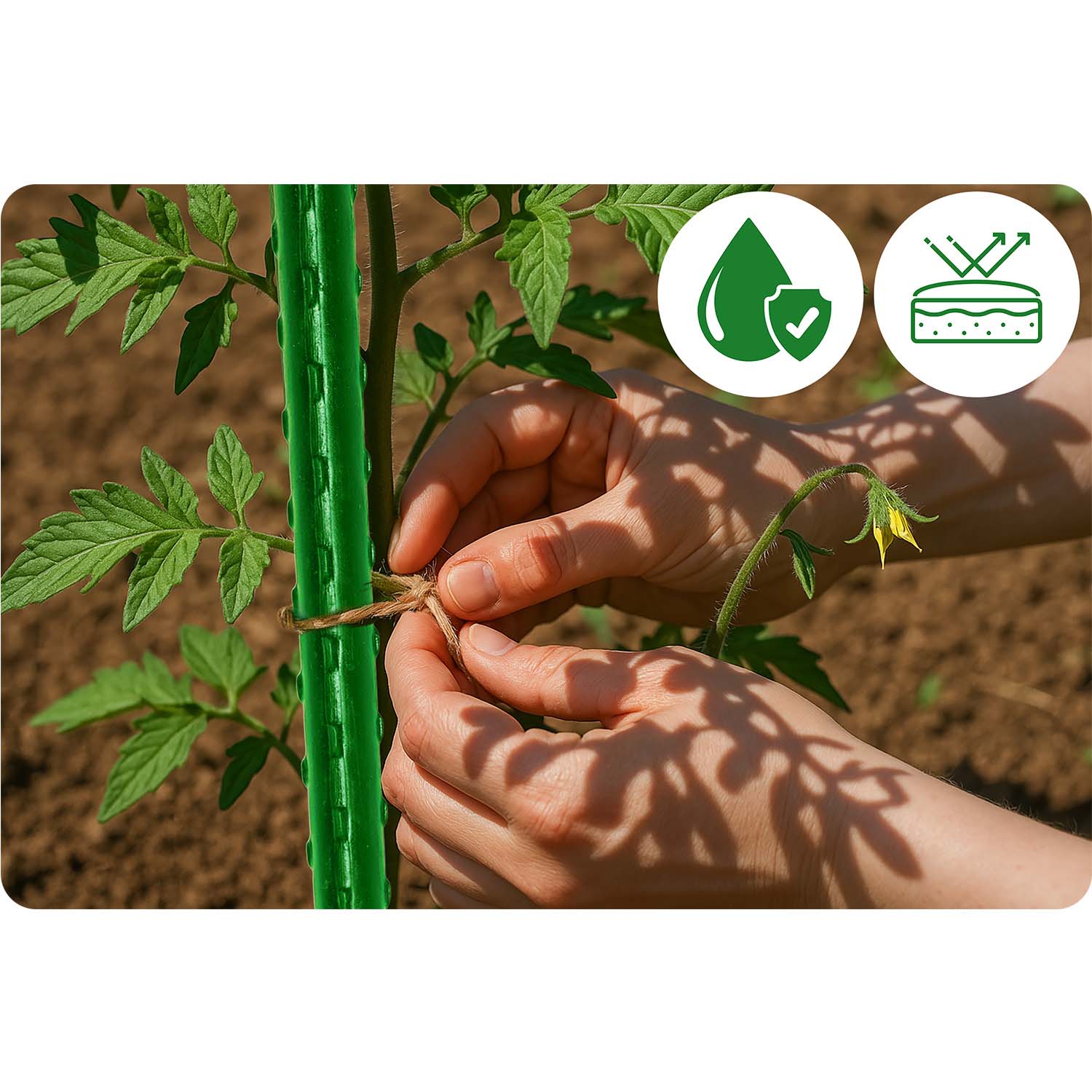 Kasvituet 150 cm Plonos PL-940 vihreät 10 kpl