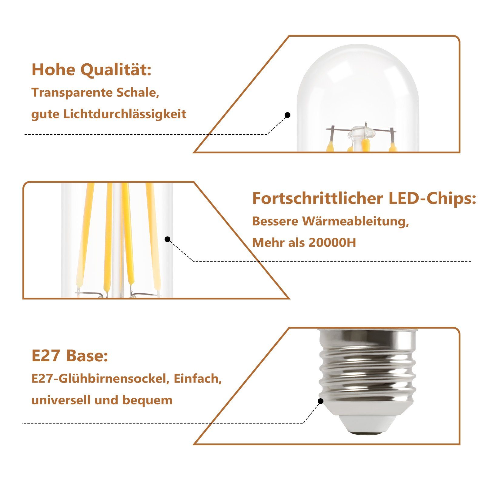 ZMH vintage-LED-lamppua 4 W:n energiansäästölamppu