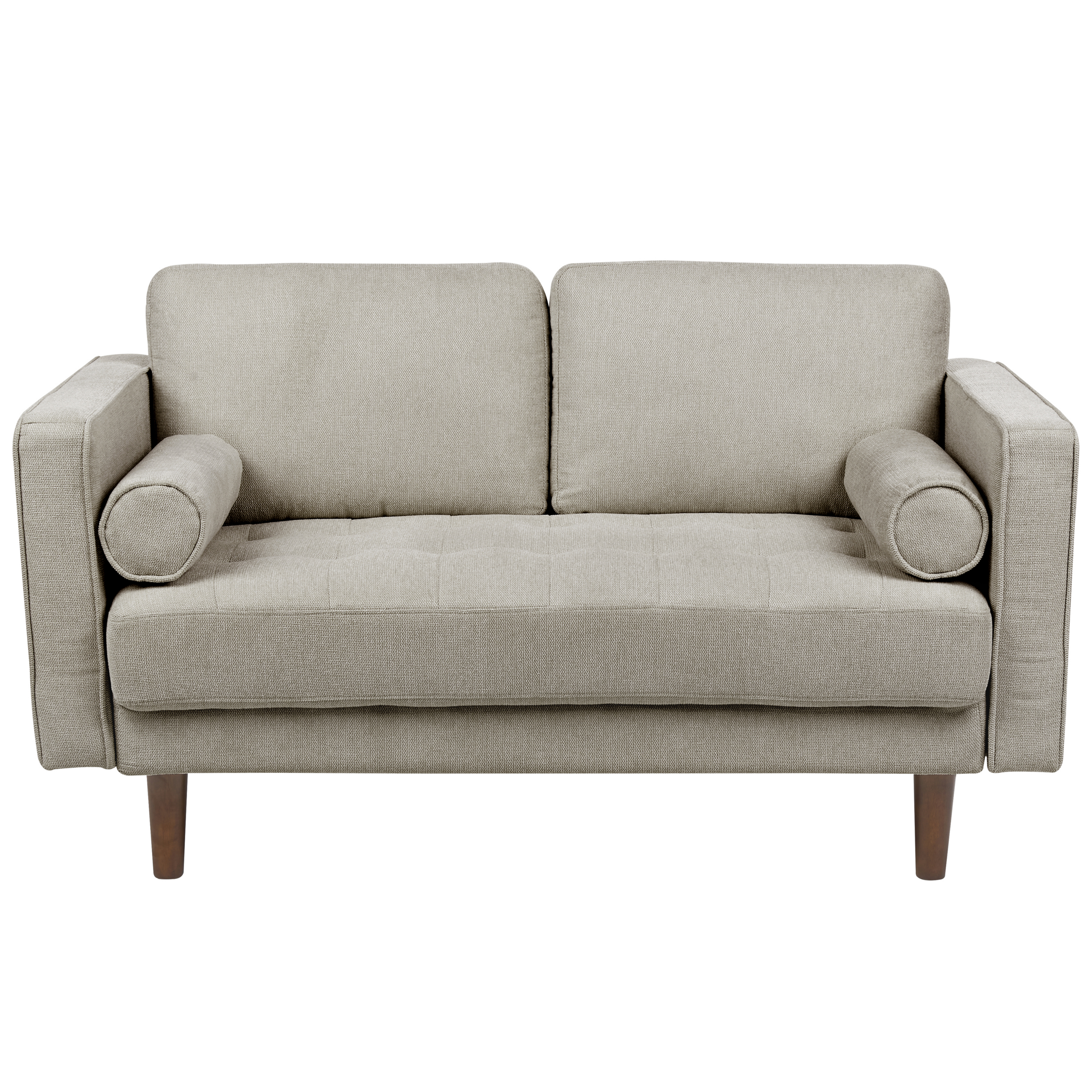 Sohva 2-istuttava NURMO kangas Ruskeanharmaa