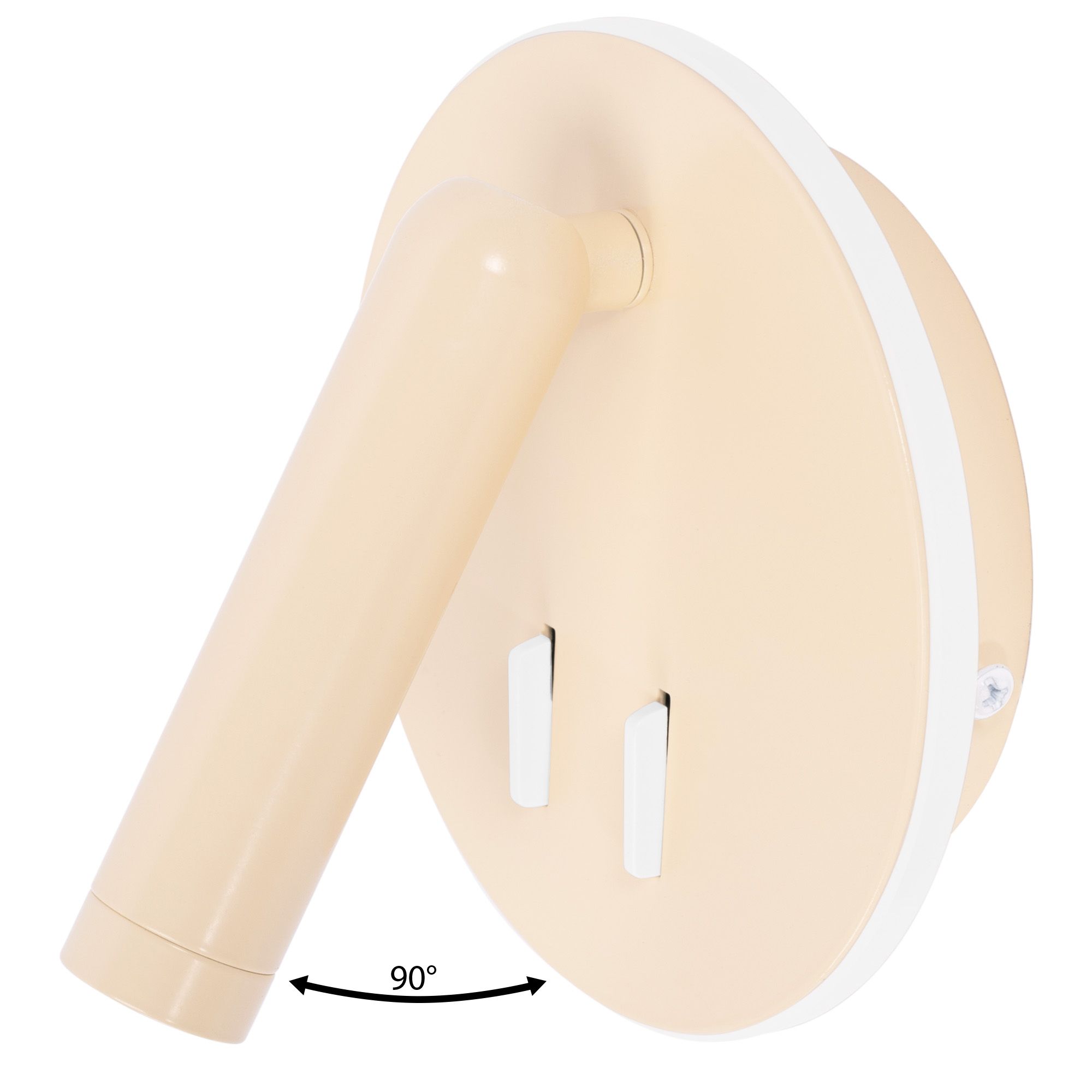 TOOLIGHT seinävalaisin APP1615-1W beige, 15x15x15cm
