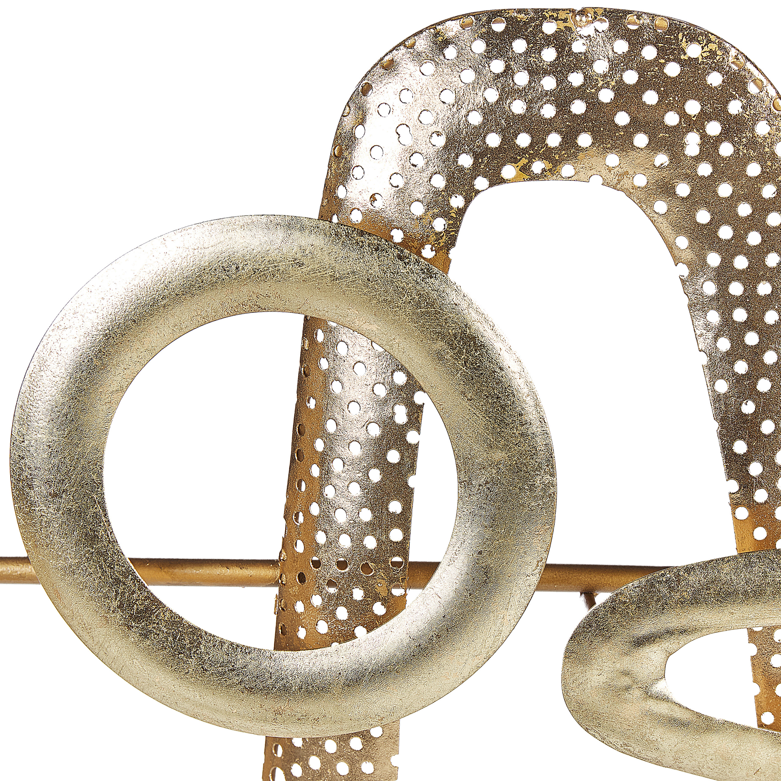 Seinäkoriste MANGANESE metalli 50 cm Kulta