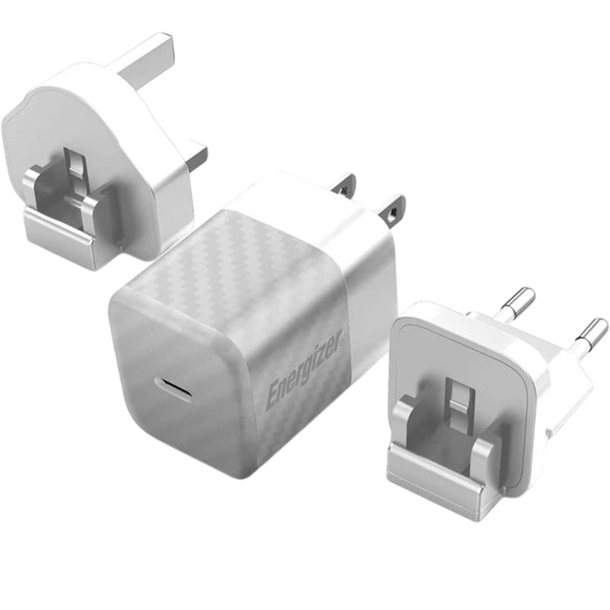 GaN-verkkovirtalaturi 4A USB-C 20W monipistorasia EU / UK / US