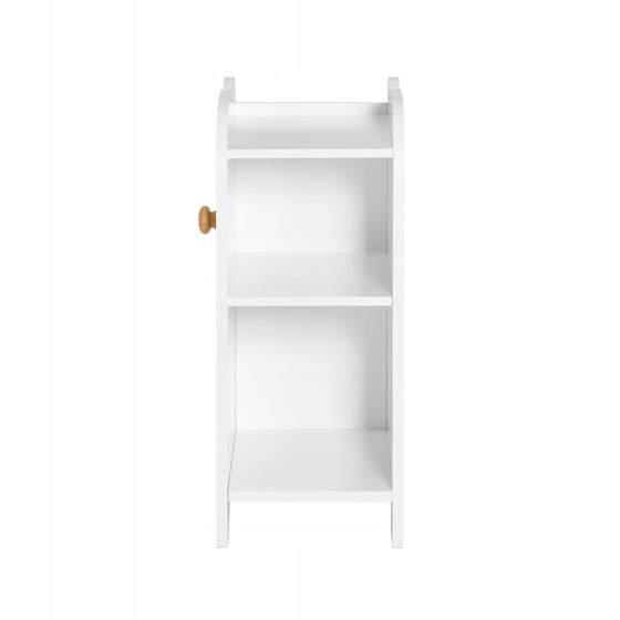 SoBuy Lastenkirjahylly puukuitulevystä valkoinen 60x28x100 cm lastenhuoneeseen KMB62-W