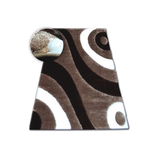 Matto Shaggy SPACE 3D B314 vaaleanruskea 80x150 cm