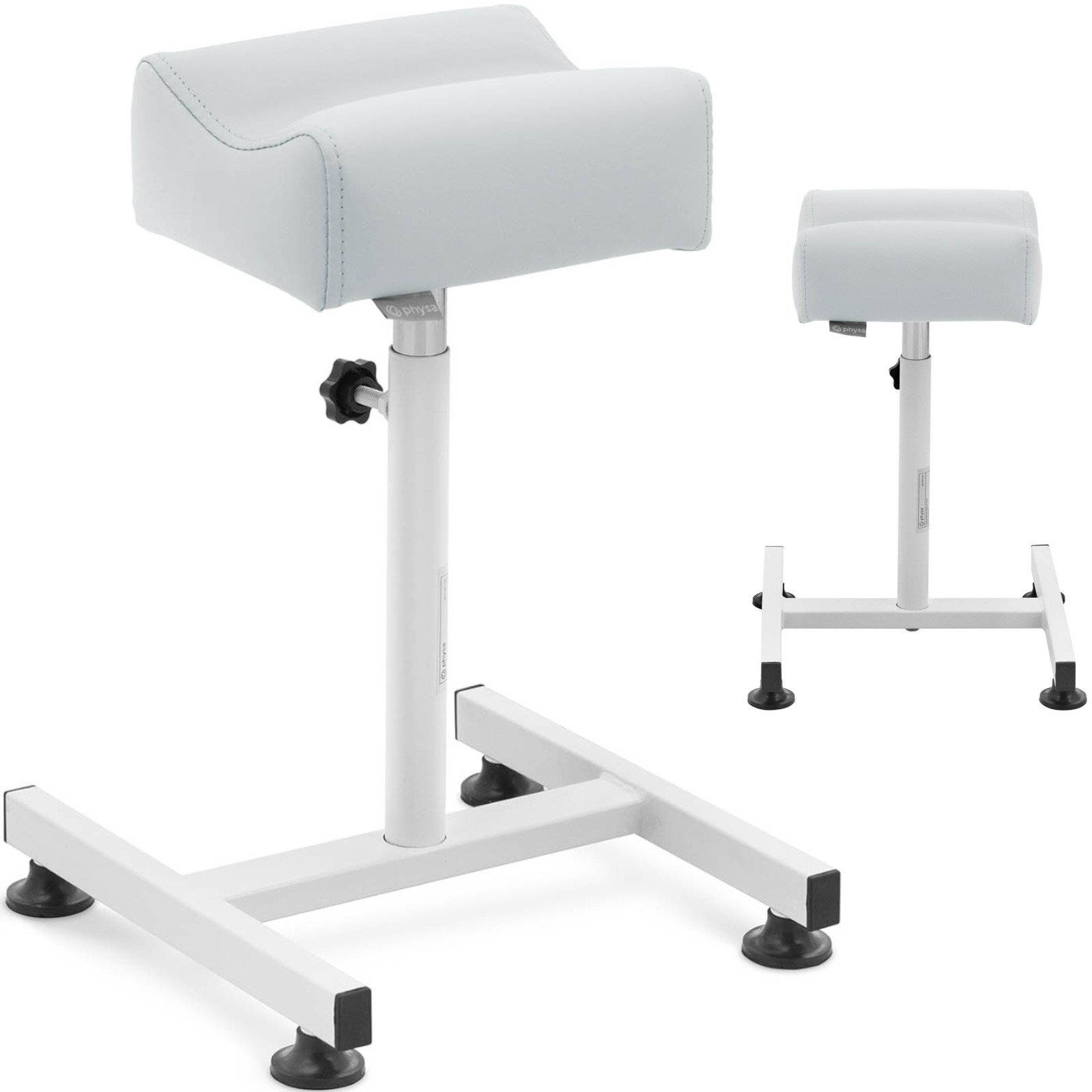 Kosmeettisen pedikyyrin jalkarahi, korkeussäädettävä jopa 67 cm, paino jopa 80 kg - vaaleanharmaa