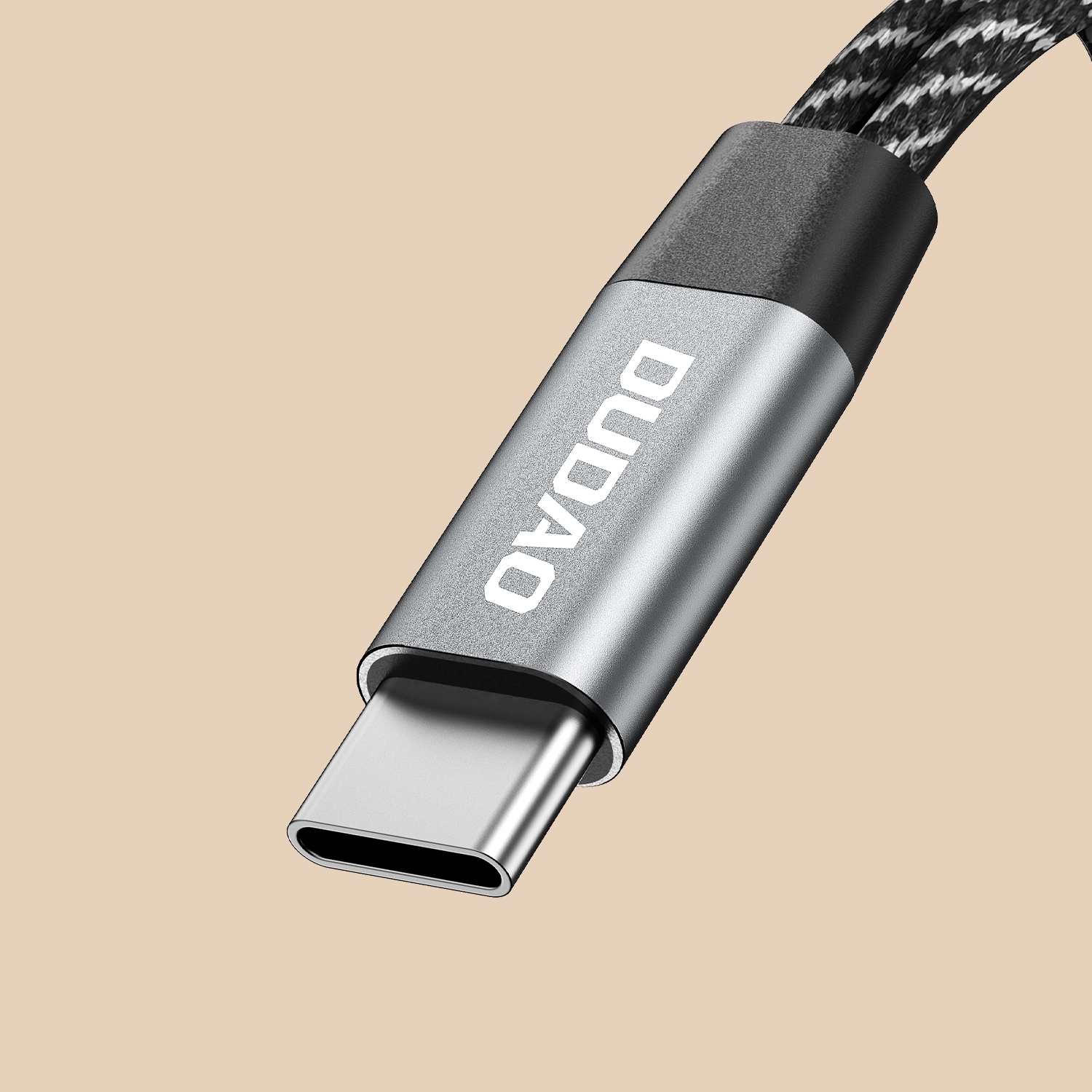 2in1 USB-C -jakoadapteri virralle ja kuulokkeille - harmaa