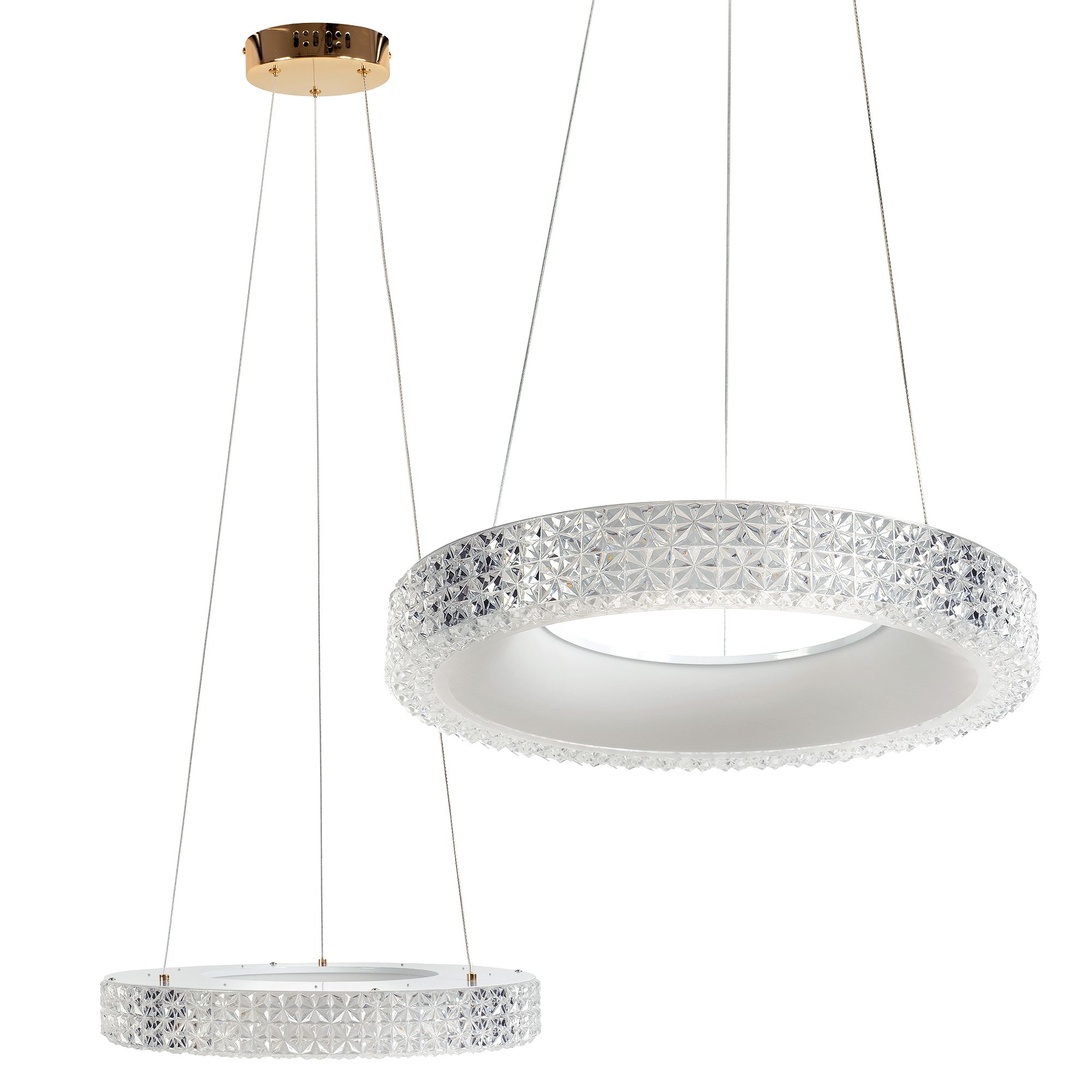 TOOLIGHT riippuva kattovalaisin LED MS001-CP ruusukulta, 40x40x5, 5cm