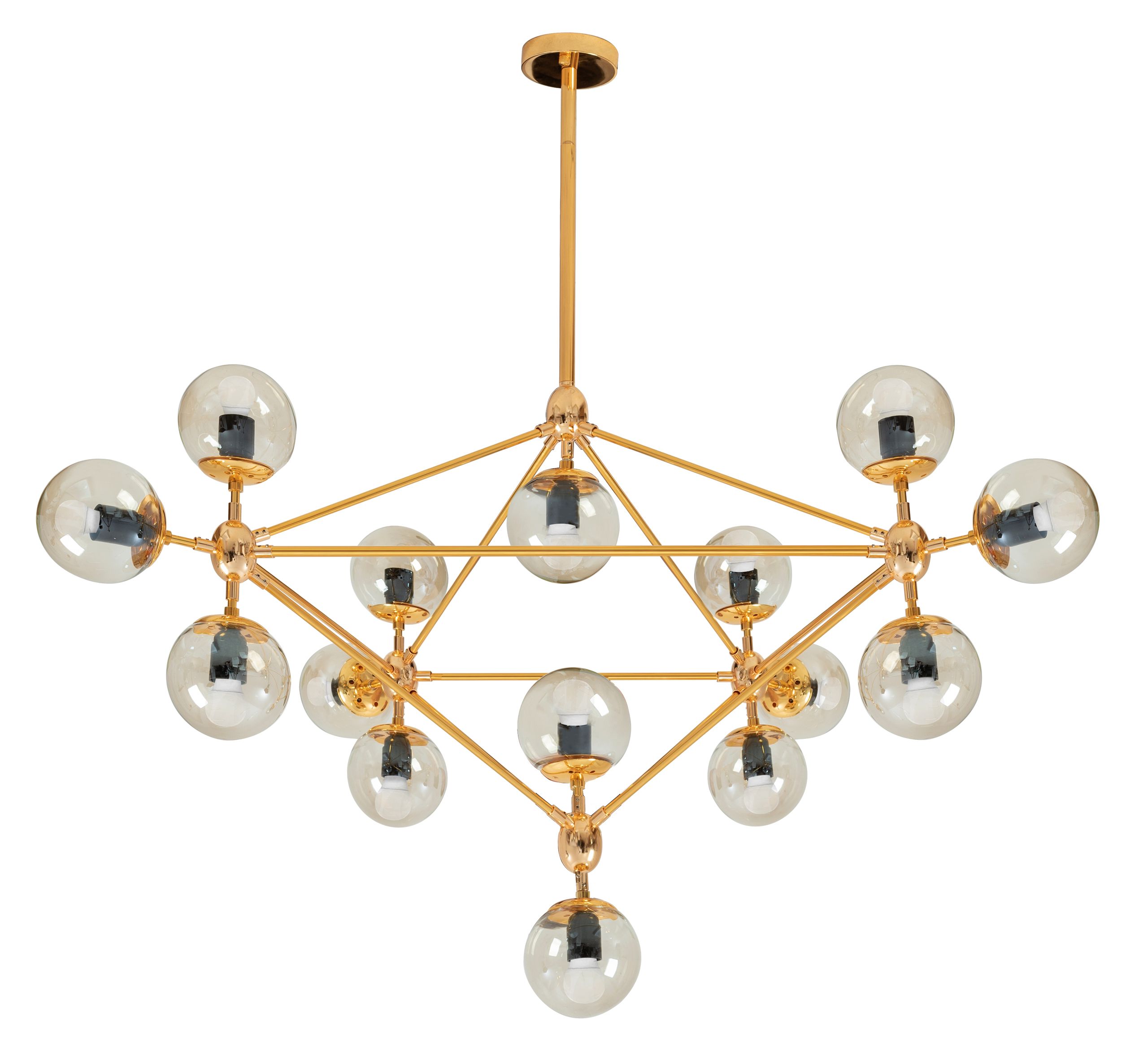 TOOLIGHT riippuvalaisin APP267-15C kulta, 110X93X110CM