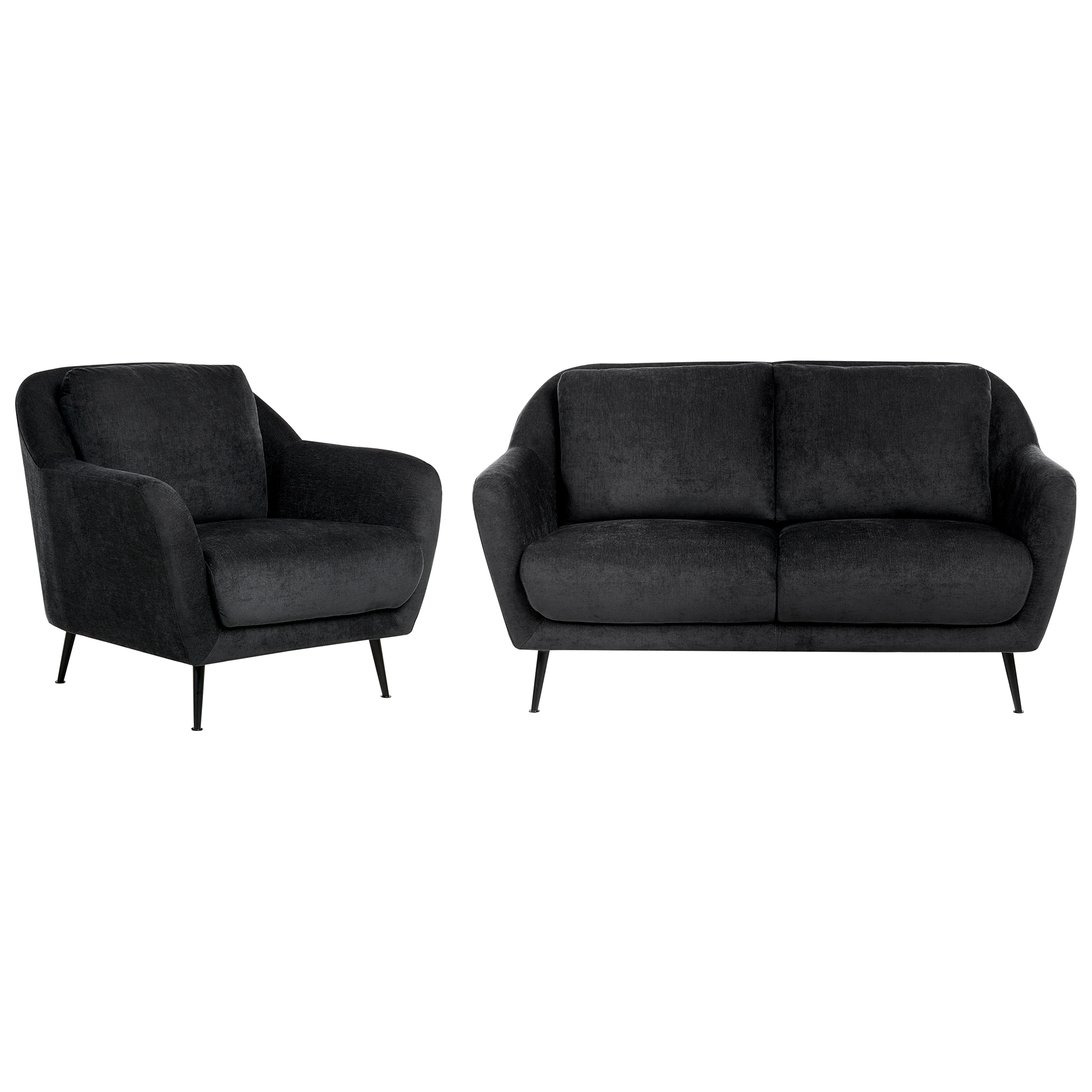 Sohvaryhmä 3-istuttava EIBY chenille Musta