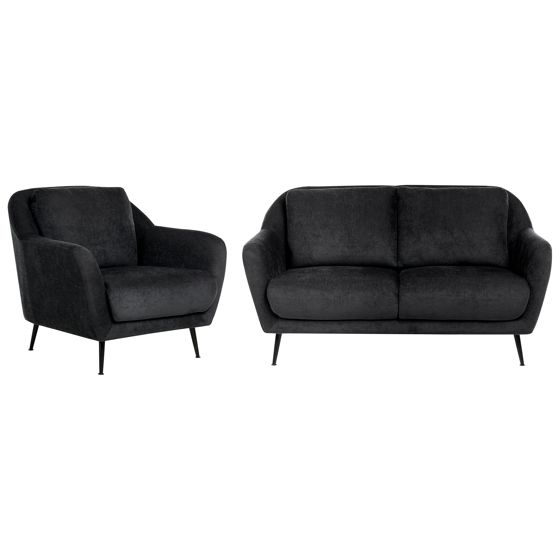 Sohvaryhmä 3-istuttava EIBY chenille Musta