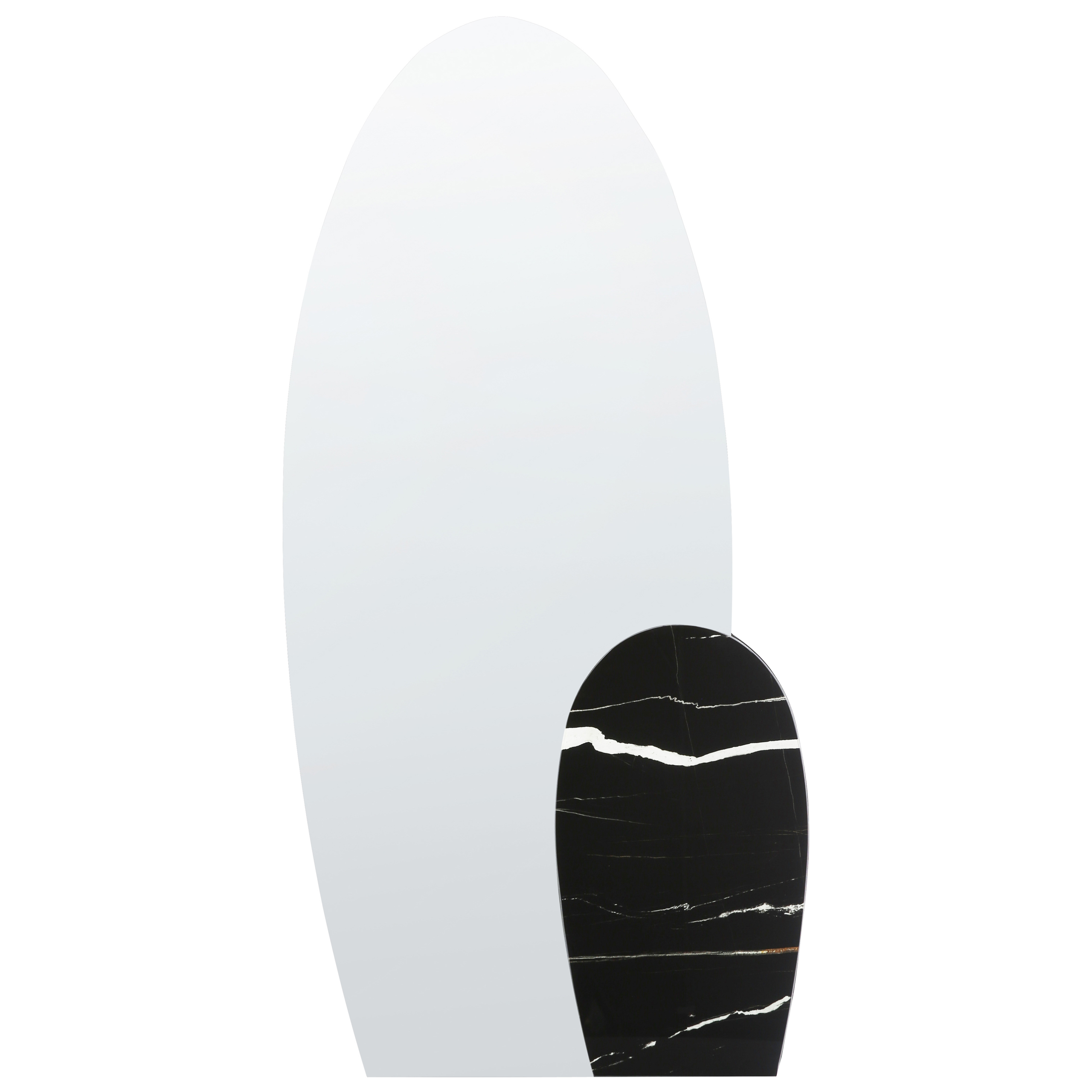 Seinäpeili VIERZON 58 cm 120 cm Musta