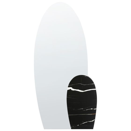 Seinäpeili VIERZON 58 cm 120 cm Musta