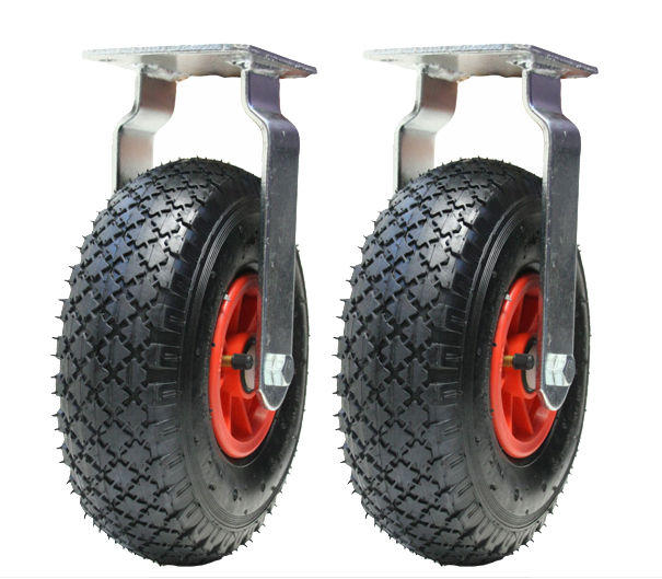 300x4 260mm pneumaattiset 10 tuuman pyörät muovinen keskus kiinteä puhallettu (2 kpl)