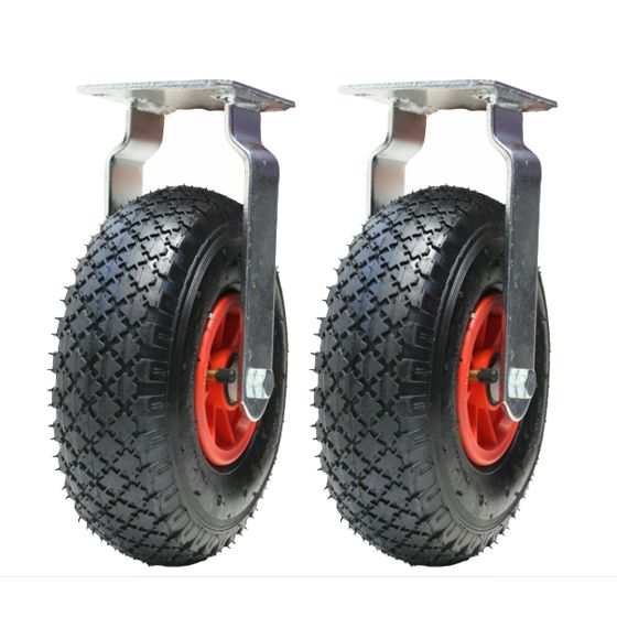 300x4 260mm pneumaattiset 10 tuuman pyörät muovinen keskus kiinteä puhallettu (2 kpl)