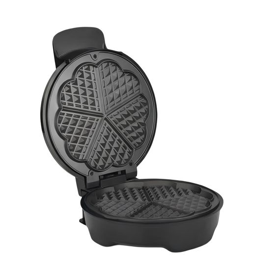 Sähköinen vohvelirauta 1000W, tarttumaton kaksoislevy sydämen muodossa