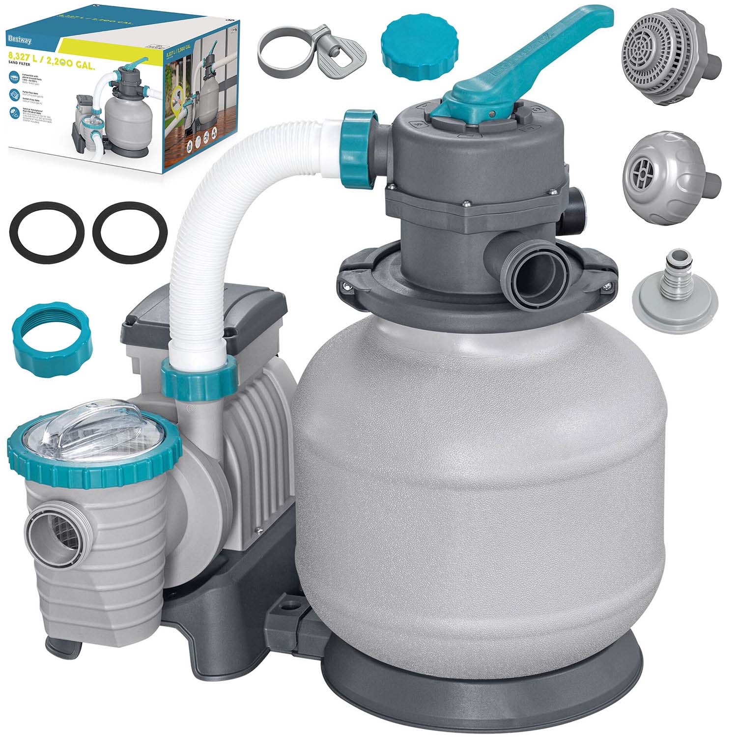 Bestway 58499 8327 L/h uima-altaan hiekkapumppu