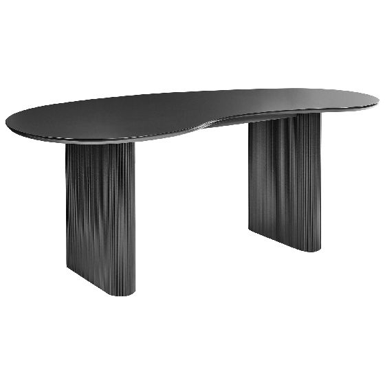 Ruokapöytä PEERY Musta 198 cm 93 cm