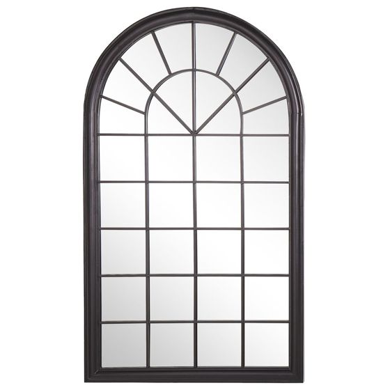 Seinäpeili TREVOL 77 cm 130 cm metalli Musta