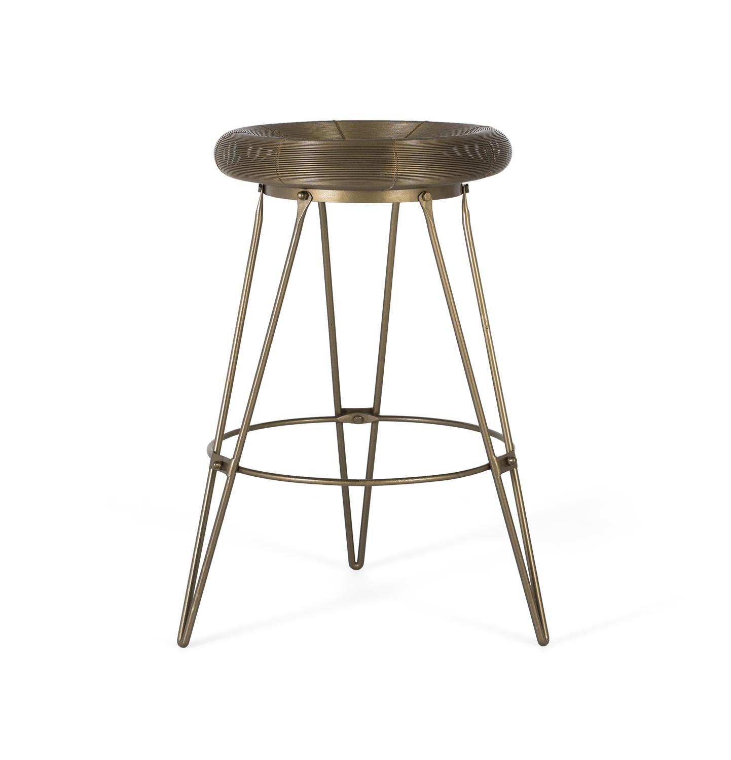 Korkea metallinen jakkara, 76 cm korkea