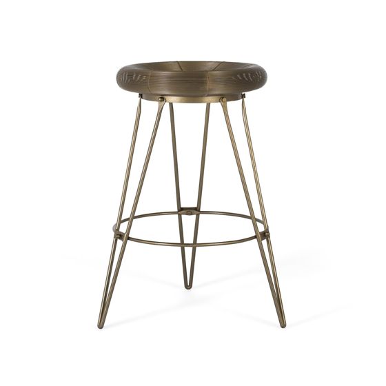Korkea metallinen jakkara, 76 cm korkea