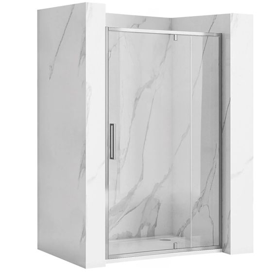 REA suihkuovi Rapid Swing 120 kromi, 0, 6X120X195CM