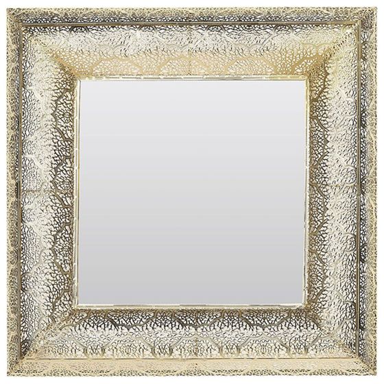 Seinäpeili PLERIN 60 cm 60 cm Metalli Kulta