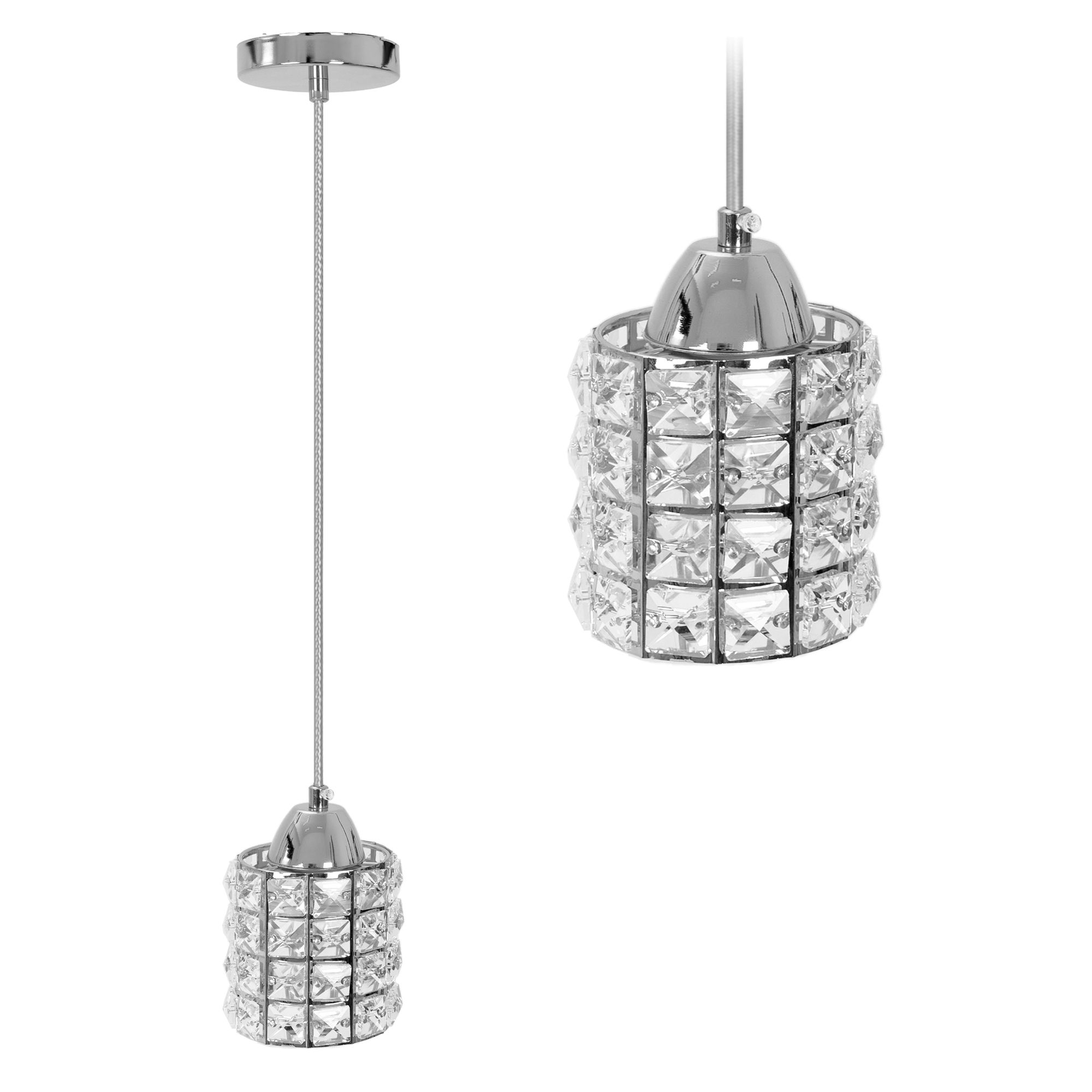 TOOLIGHT riippuva kattovalaisin APP727-1CP kromi, 14x9, 5x90cm