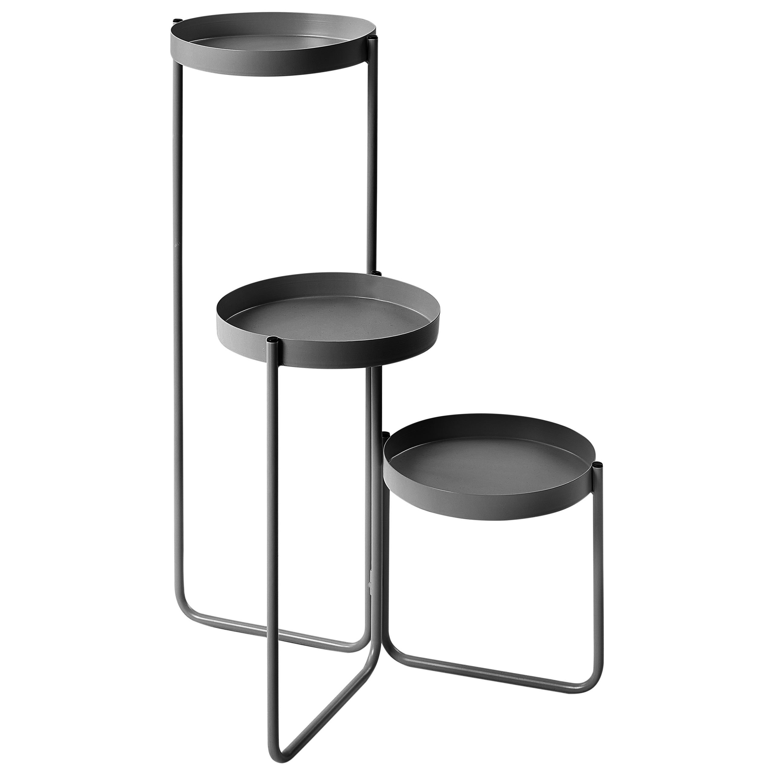 Kukkateline FRAGARIA 42 cm Metalli Musta
