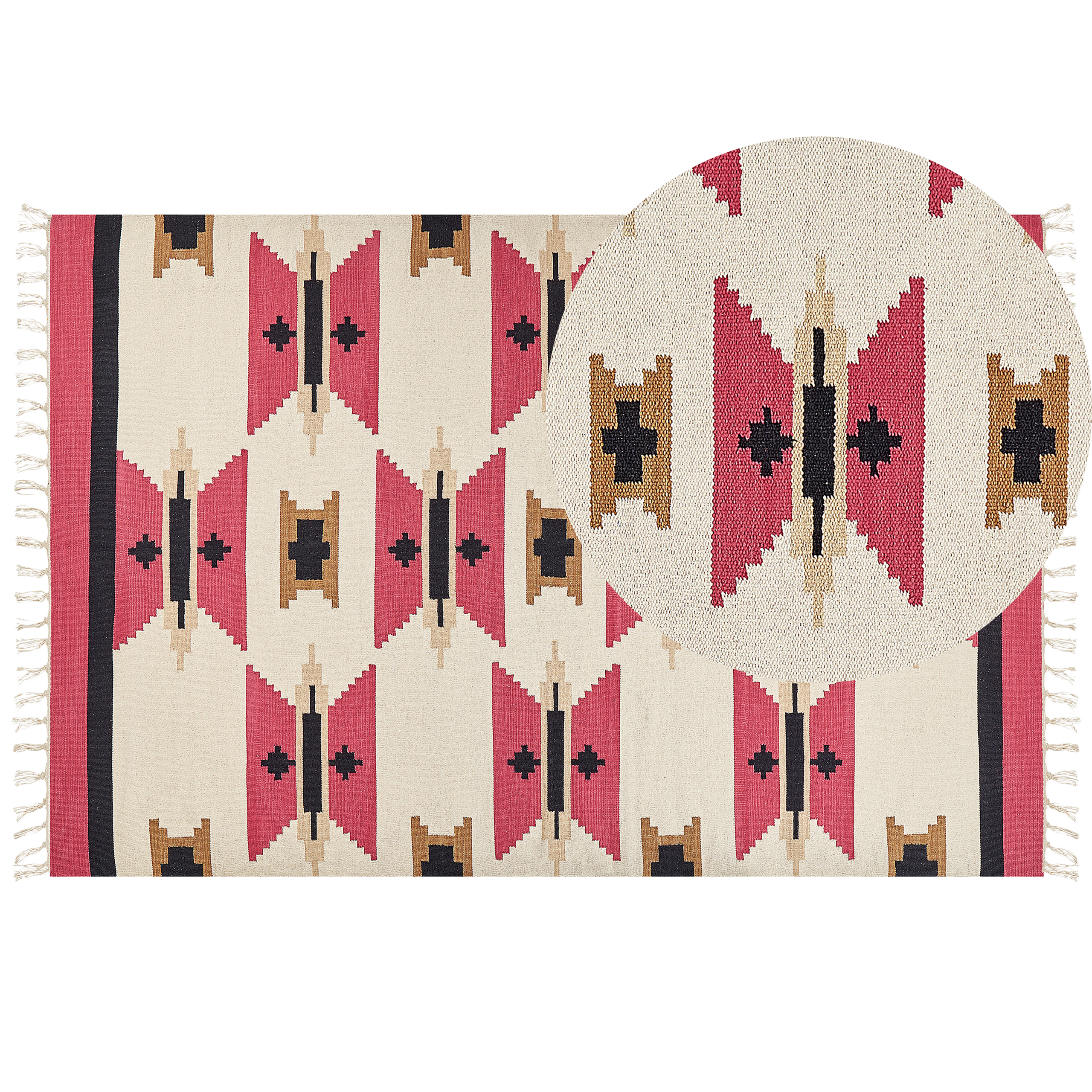 Matto GARNI Monivärinen 200 x 300 cm puuvilla Kelim-matto