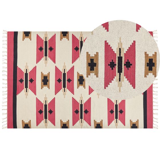 Matto GARNI Monivärinen 200 x 300 cm puuvilla Kelim-matto