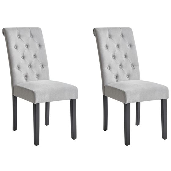 Ruokatuolisetti 2 kpl VELVA kangas Harmaa