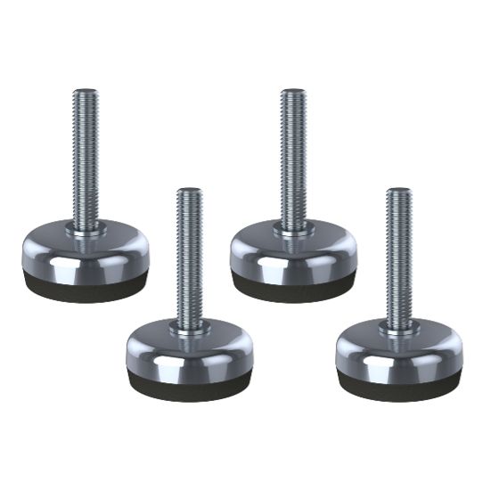 Ruostumaton tasoitusjalka 10x50x50mm jalusta ja tärinänesto 350kg-4-sarja