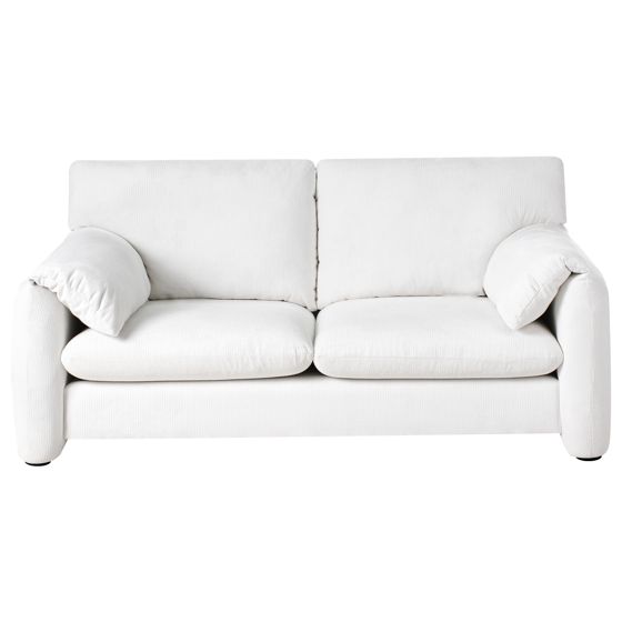 Sohva 2-istuttava GETA kangas Luonnonvalkoinen